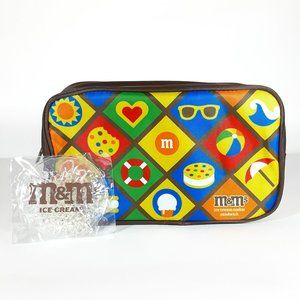 M&M'S PROMOTIONAL INSULATED ICE CREAM SAMMY/FANNY PACK W/ COOLING PACK BRAND NEW